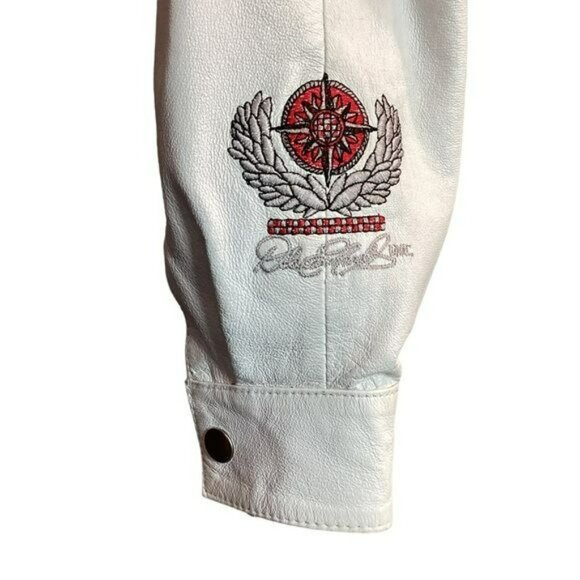 Dale Earnhardt Jr. NASCAR Womens Leather Jacket By Wilsons - Medium - Picture 12 of 15